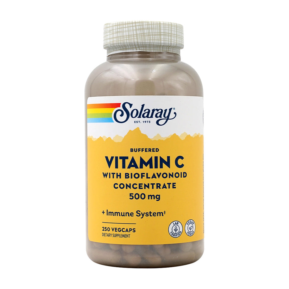 솔라레이_버퍼드 비타민 C 위드 바이오플라보노이드 컨센트레이트 500mg, 250 베지캡슐