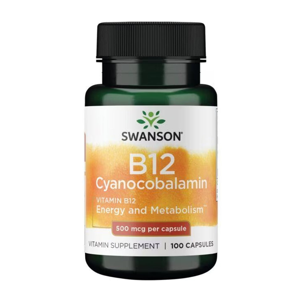 스완슨_비타민 B12 시아노코발라민 500mcg, 100캡슐