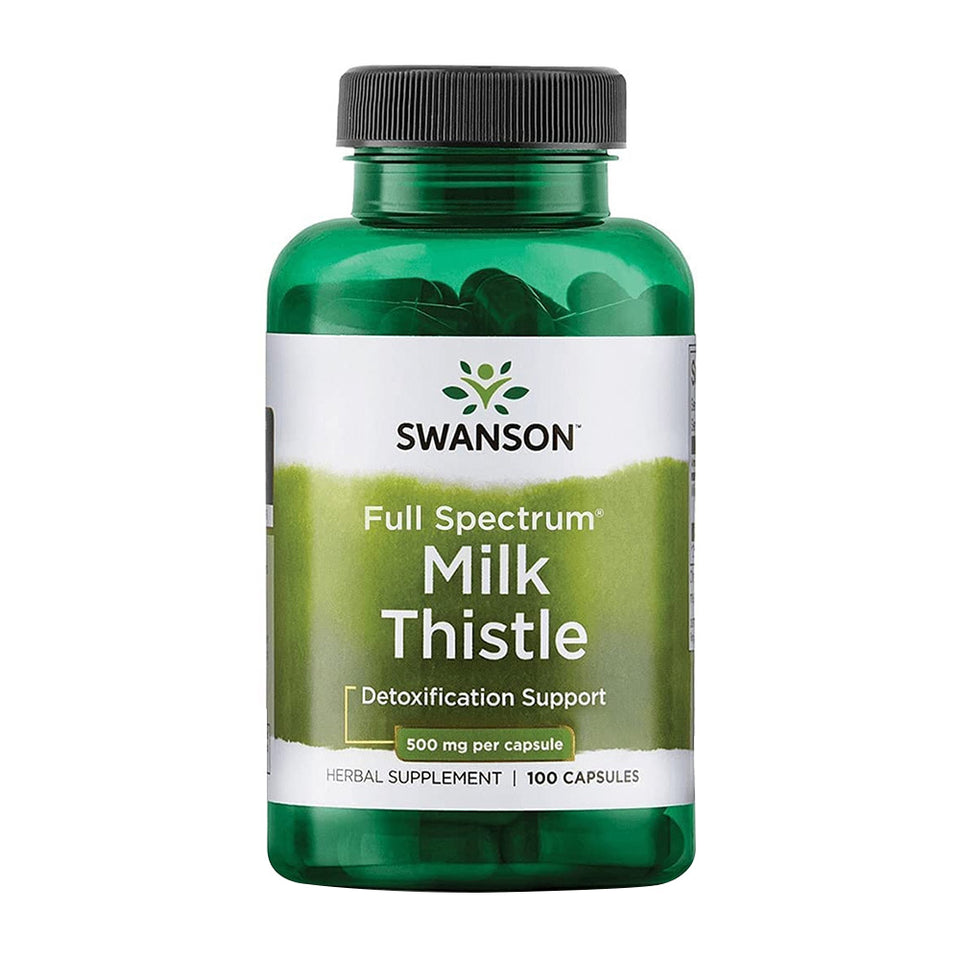 스완슨_풀 스펙트럼 밀크 씨슬 500mg, 100캡슐