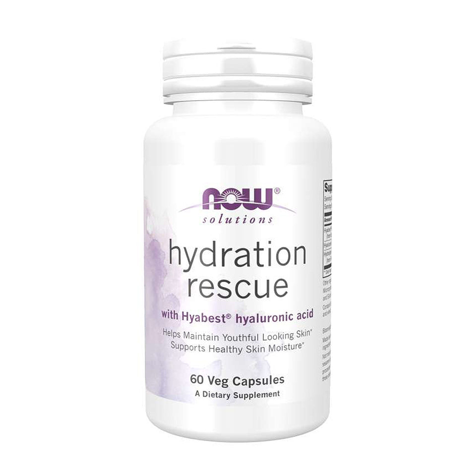 나우푸드_Solutions Hydration Rescue with Hyabest Hyaluronic Acid, 60 Veg Capsules