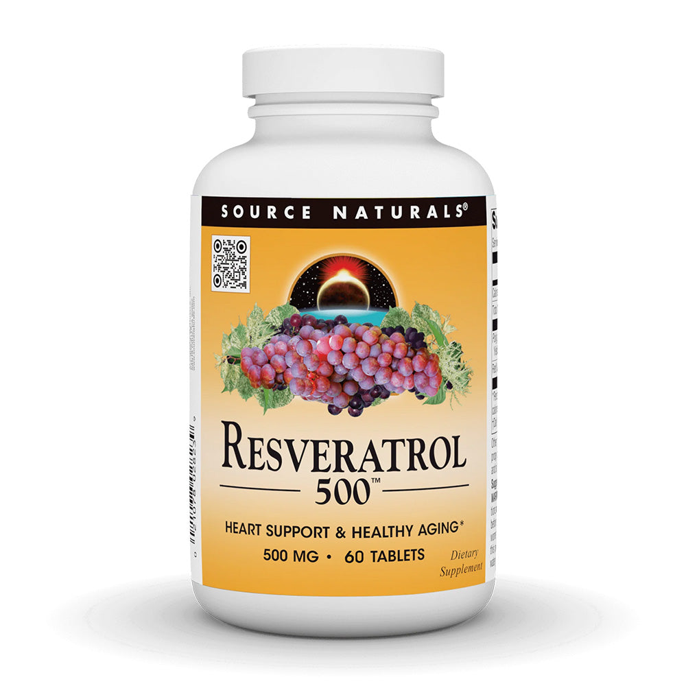 소스내추럴스_레스베라트롤 500mg, 60타블렛