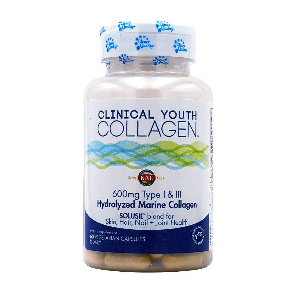 칼_클리니컬 유스 콜라겐 600mg, 60 베지캡슐