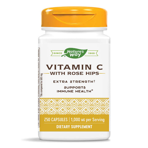 네이쳐스웨이_비타민 C 위드 로즈 힙 1000mg, 100캡슐