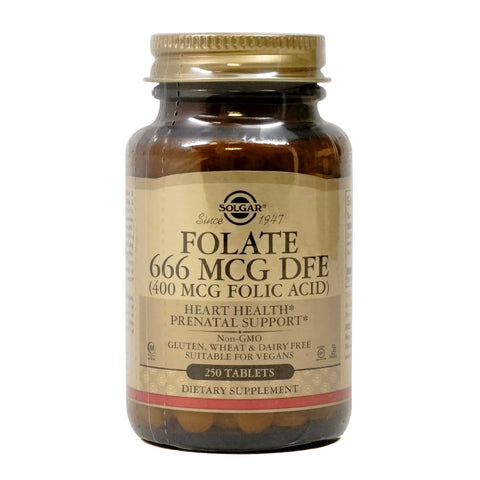 솔가_엽산 666mcg DFE (400mcg 폴릭 에시드), 250타블렛