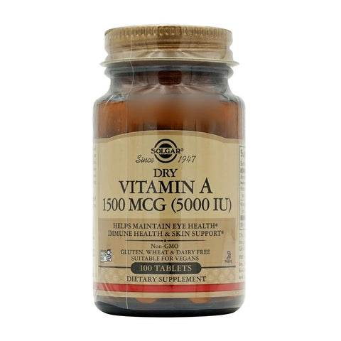 솔가_드라이 비타민 A 1500mcg (5000IU), 100타블렛