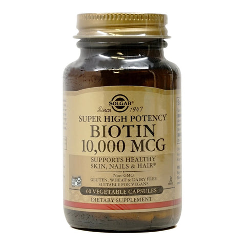 솔가_슈퍼 하이 포텐시 비오틴 10000mcg, 60 베지캡슐
