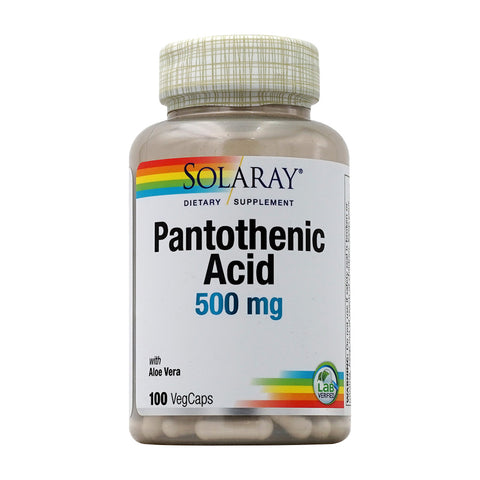 Pantothenic Acid 500 mg, 100 VegCaps