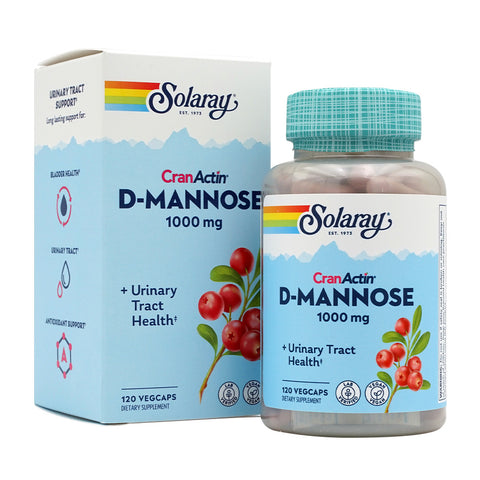 솔라레이_크랜액틴 D-만노스 1000mg, 120 베지캡슐