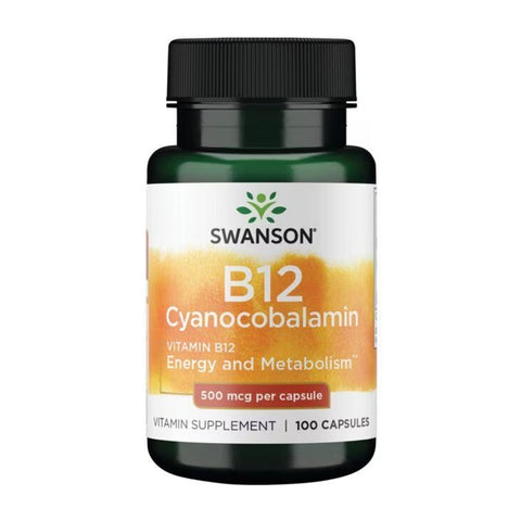 스완슨_비타민 B12 시아노코발라민 500mcg, 100캡슐