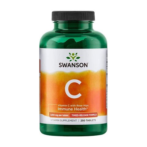 스완슨_비타민 C 1,000mg 위드 로즈 힙, 250타블렛