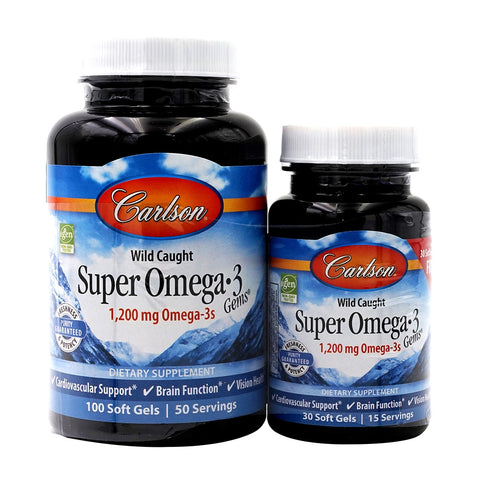 칼슨랩스_슈퍼 오메가 3 피쉬 오일 (100+30 소프트젤) 1200mg, 130 소프트젤