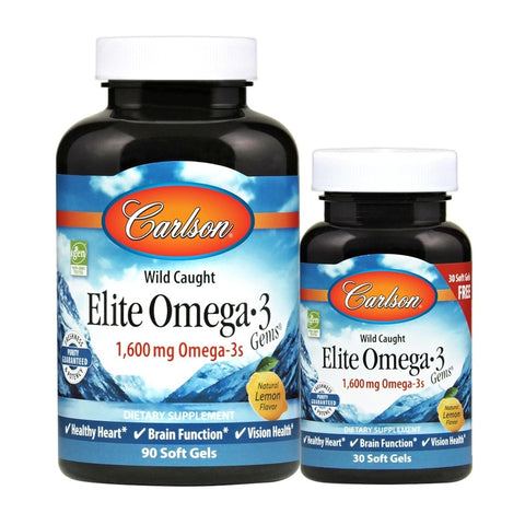 칼슨랩스_엘리트 오메가 3 젬 1600mg, 90+30 소프트젤