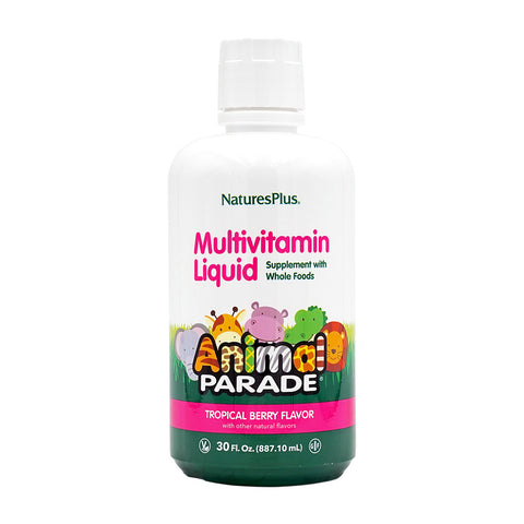 Animal Parade Multivitamin Liquid Tropical Berry Flavor,  30 fl oz
