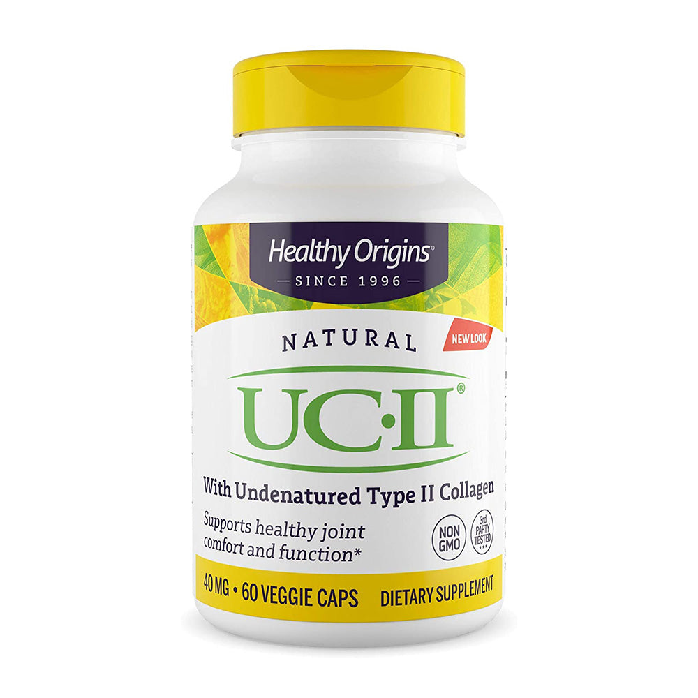 헬시오리진스_내추럴 UC-II 위드 언디네이쳐드 타입 II 콜라겐 40mg, 60 베지캡슐