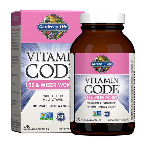 Vitamin Code 50 & Wiser Women,  240 Vegetarian Capsules