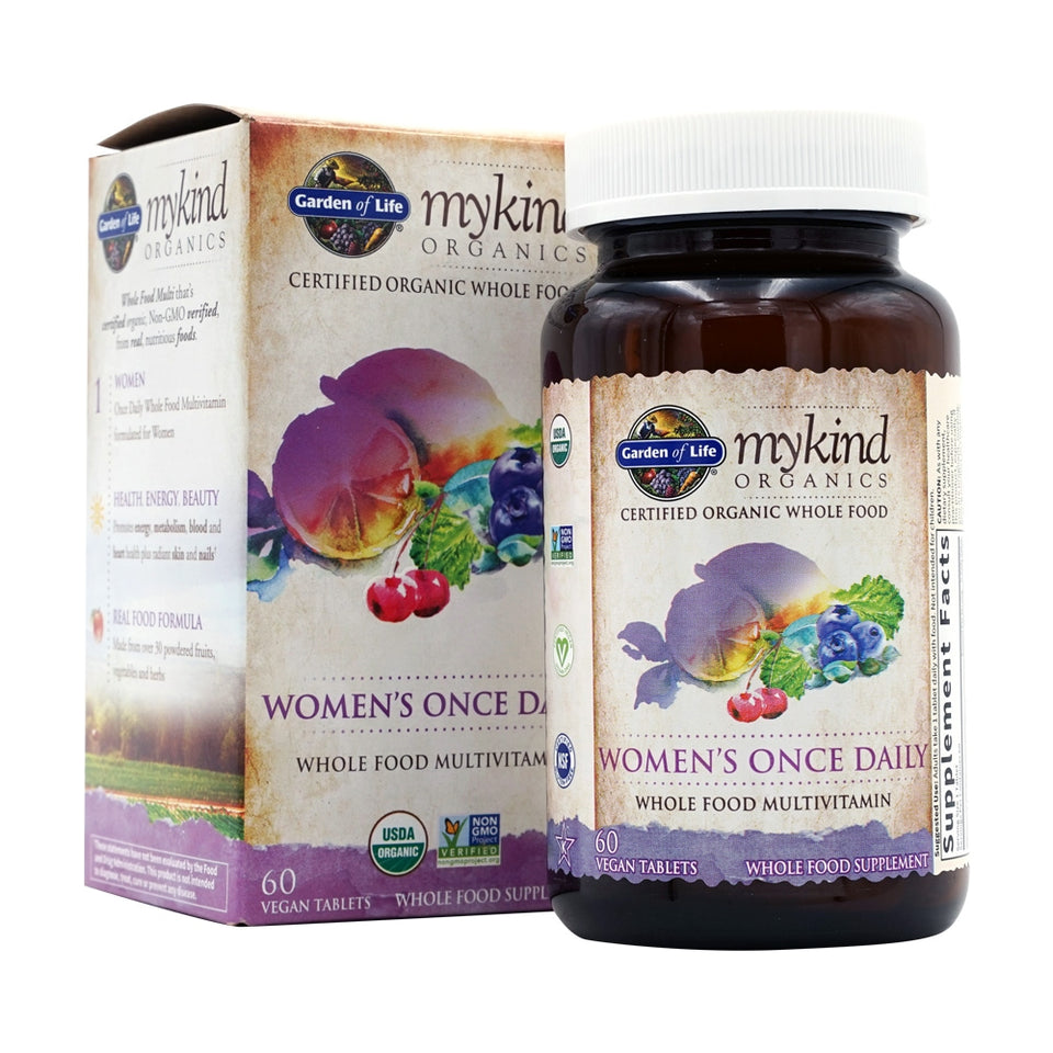 Mykind, Womens Once Daily, Whole Food Multivitamin  60 Vegan Tablets