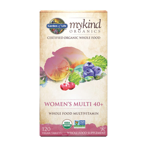 Mykind Organics Womens Multi 40+,  120 Vegan Tablets