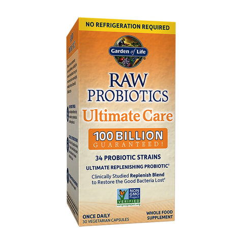 Raw Probiotics, Ultimate Care 100 Billion 30 Vegetarian Capsules
