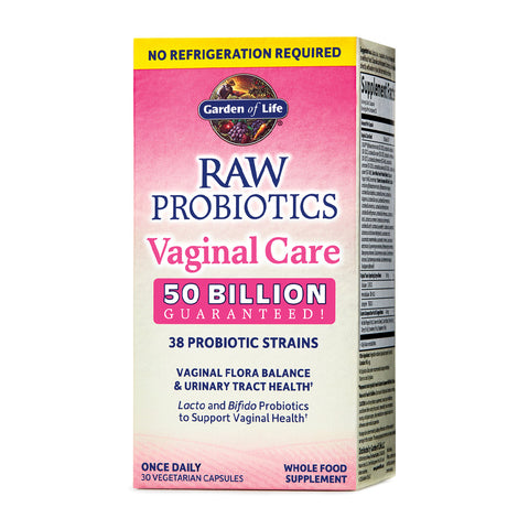 Raw Probiotics, Vaginal Care 50 Billion 30 Vegetarian Capsules