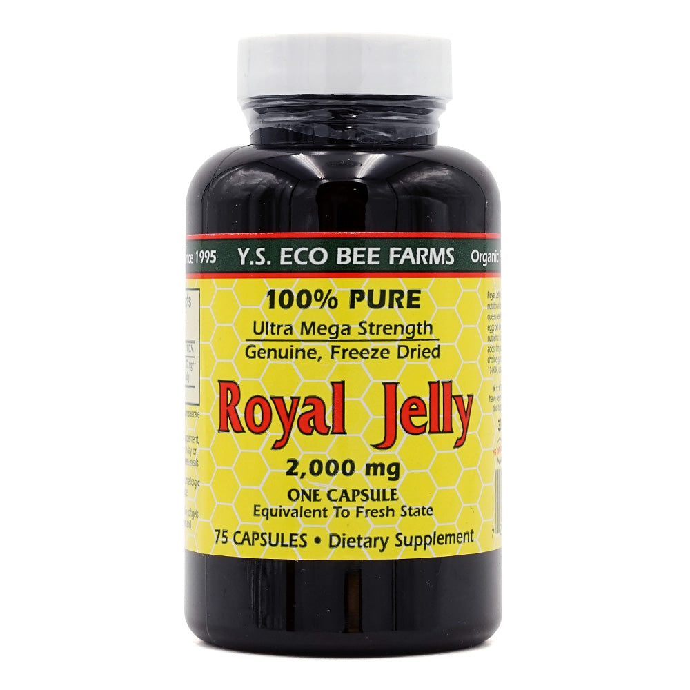 Y.S.에코비팜스_100% 퓨어 로열젤리 2000mg, 75캡슐