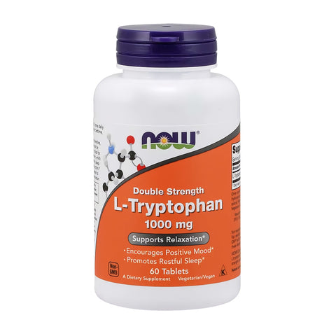 나우푸드_더블 스트렝스 L-트립토판 1000mg, 60타블렛