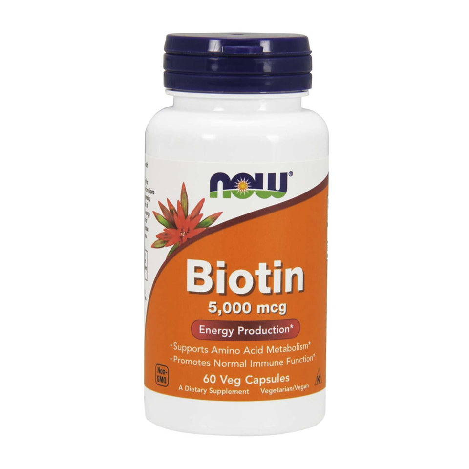 나우푸드_Biotin 5,000 mcg 60 Veg Capsules