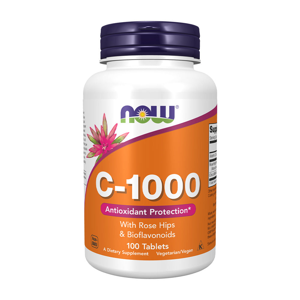 나우푸드_C-1000 with Rose Hips & Bioflavonoids,  100 Tablets