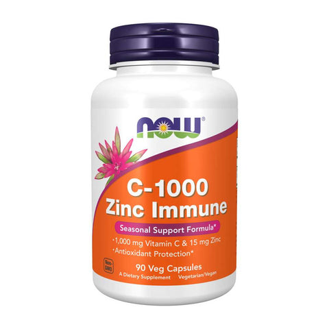 나우푸드_C-1000 Zinc Immune  90 Veg Capsules
