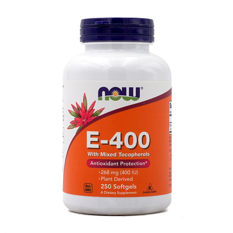 나우푸드_E-400 With Mixed Tocopherols,  250 Softgels