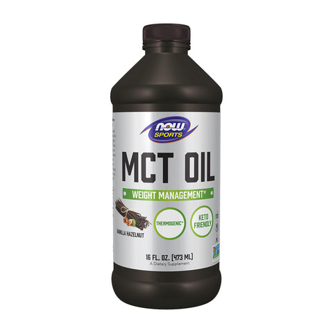 나우푸드_Sports MCT Oil Vanilla Hazelnut,  16 fl oz