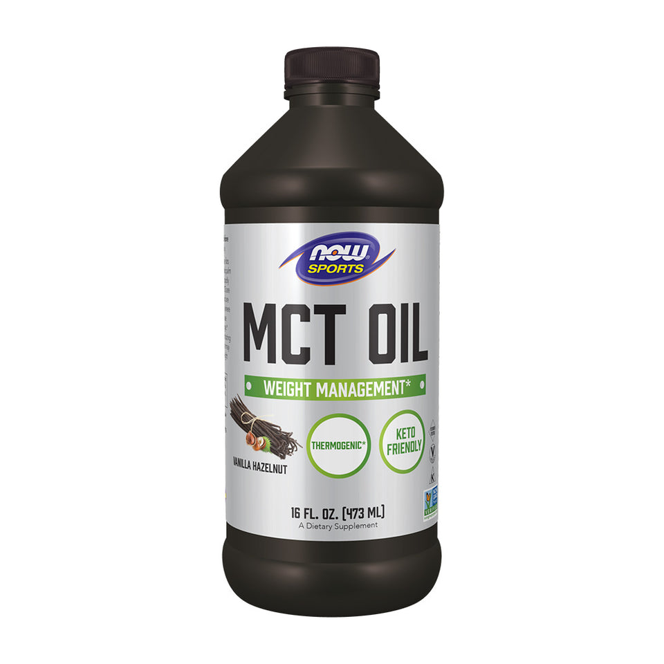 나우푸드_Sports MCT Oil Vanilla Hazelnut,  16 fl oz