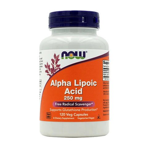 나우푸드_Alpha Lipoic Acid 250 mg, 120 Veg Capsules
