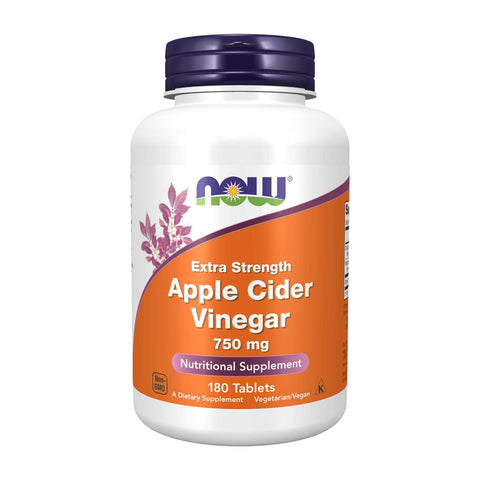 나우푸드_엑스트라 스트렝스 애플 사이다 비니거 750mg, 180타블렛