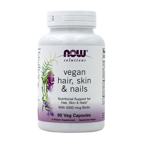 나우푸드_Solutions, Vegan Hair, Skin & Nails  90 Veg Capsules