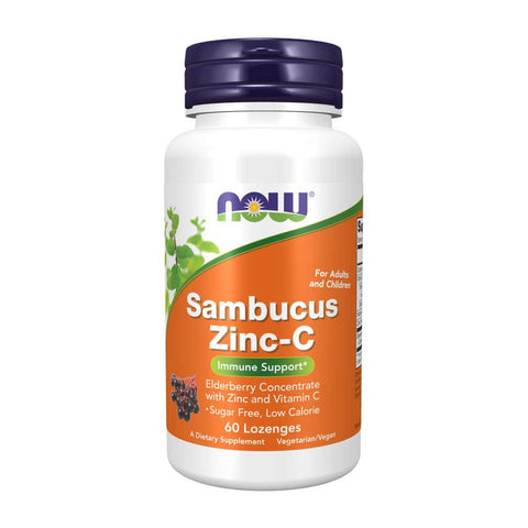 나우푸드_Sambucus Zinc-C  60 Lozenges