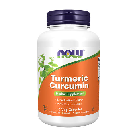 나우푸드_Turmeric Curcumin,  60 Veg Capsules