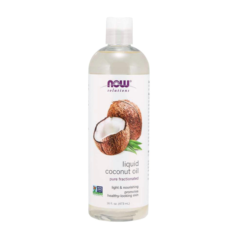 나우푸드_Solutions, Liquid Coconut Oil  16 fl oz