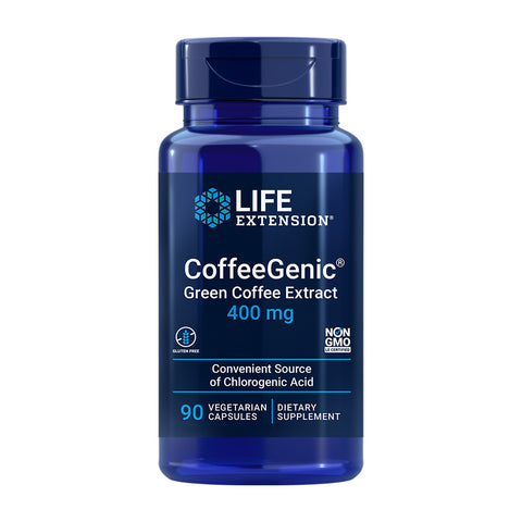 라이프익스텐션_커피제닉 그린커피 추출물 400mg, 90 베지캡슐