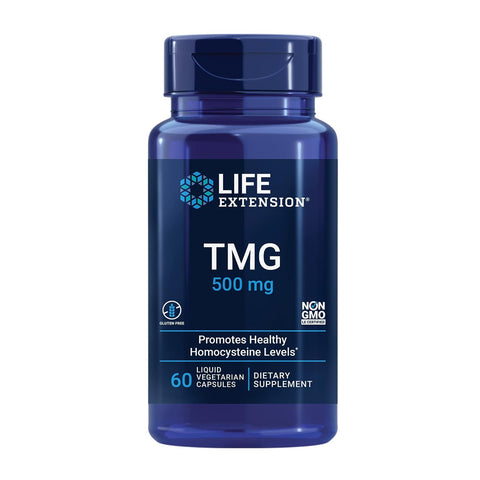 라이프익스텐션_TMG 500mg, 60 리퀴드 베지캡슐