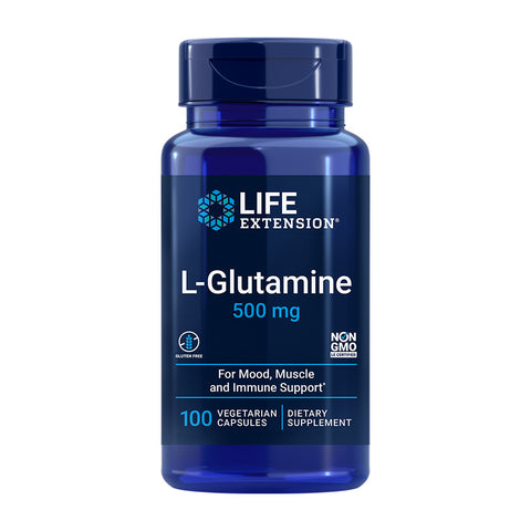 라이프익스텐션_L-글루타민 500mg, 100 베지캡슐
