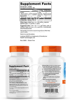 닥터스베스트_루테인 위드 루트맥스 20mg, 180 소프트젤 (후면)