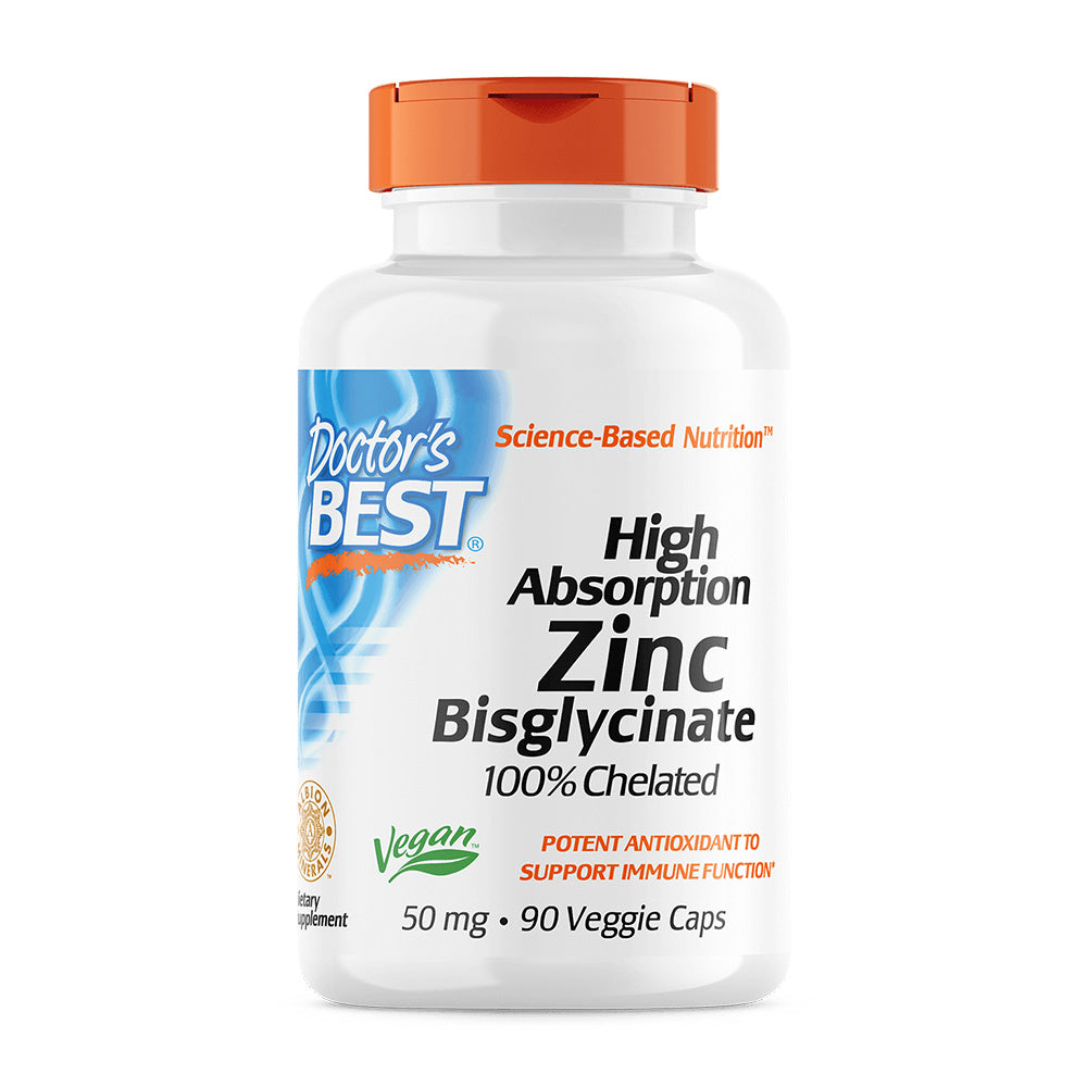 닥터스베스트_고흡수 징크 비스글리시네이트 100% 킬레이트 50mg, 90 베지캡슐