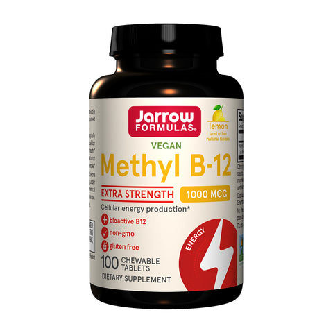 자로우포뮬러스_비건 메틸 B-12 1000mcg 레몬 맛, 100 츄어블타블렛