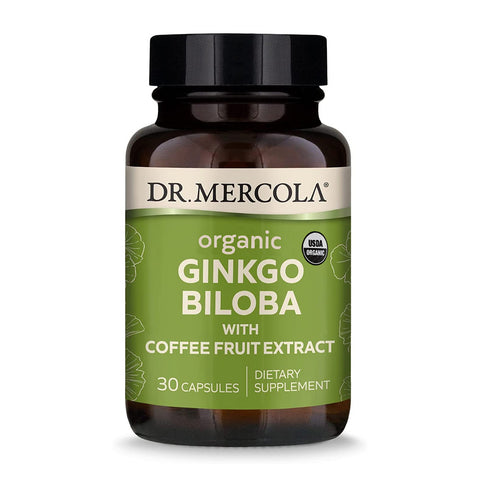 Organic Ginkgo Biloba with Coffee Fruit Extract,  30 Capsules