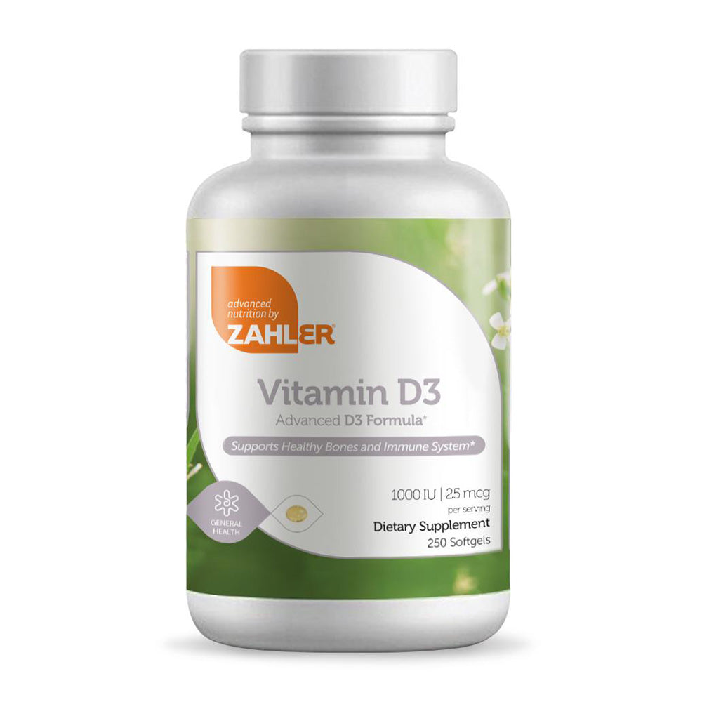 Vitamin D3 1000 IU, 250 Softgels