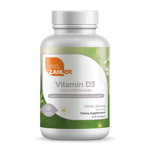 Vitamin D3 1000 IU, 250 Softgels