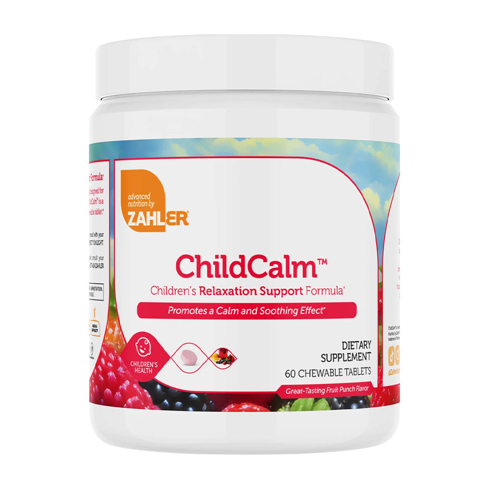 ChildCalm Childrens Relaxation Support Formula Fruit Punch Flavor,  60 Chewable Tablets