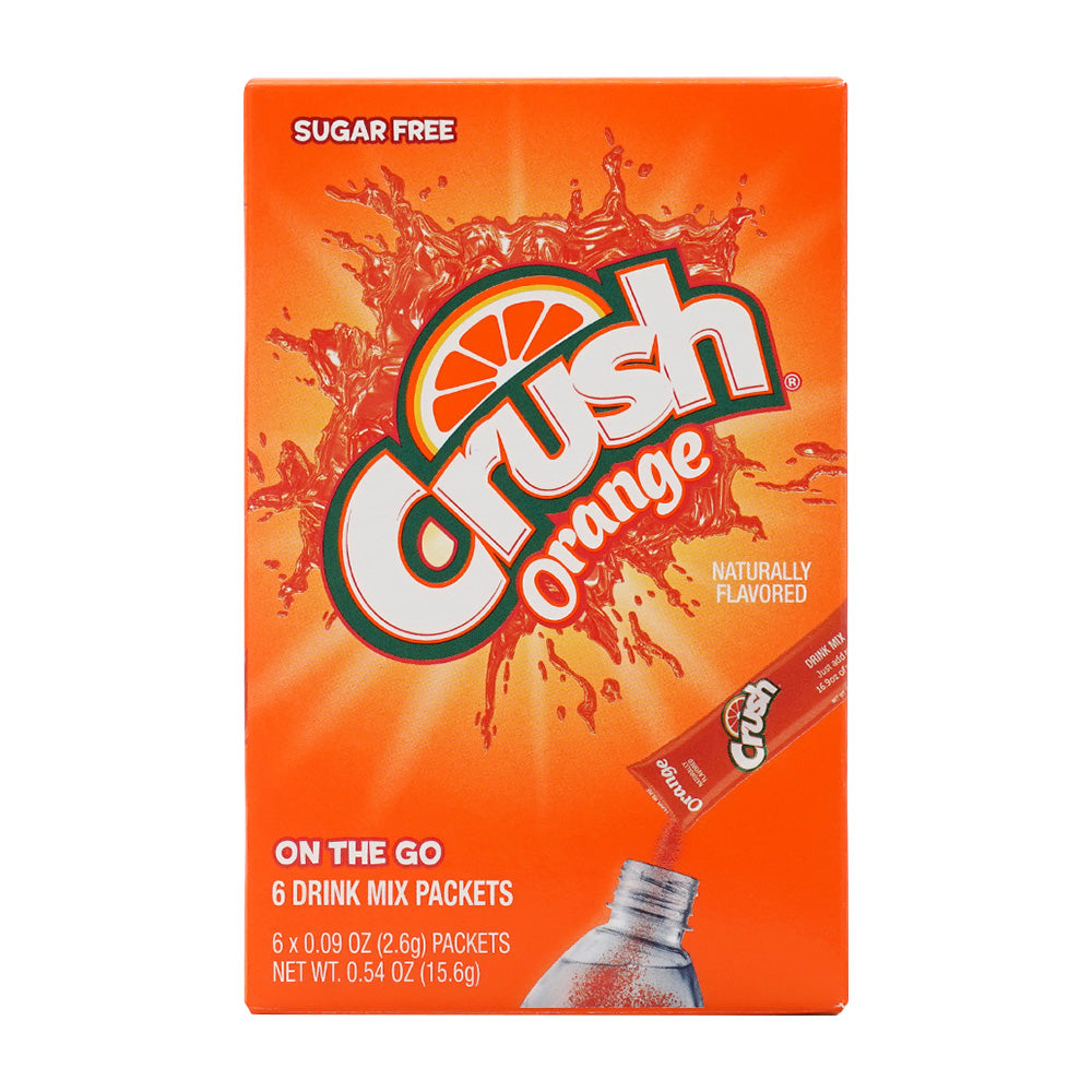 Crush Orange On the Go Drink Mix,  6 Packets